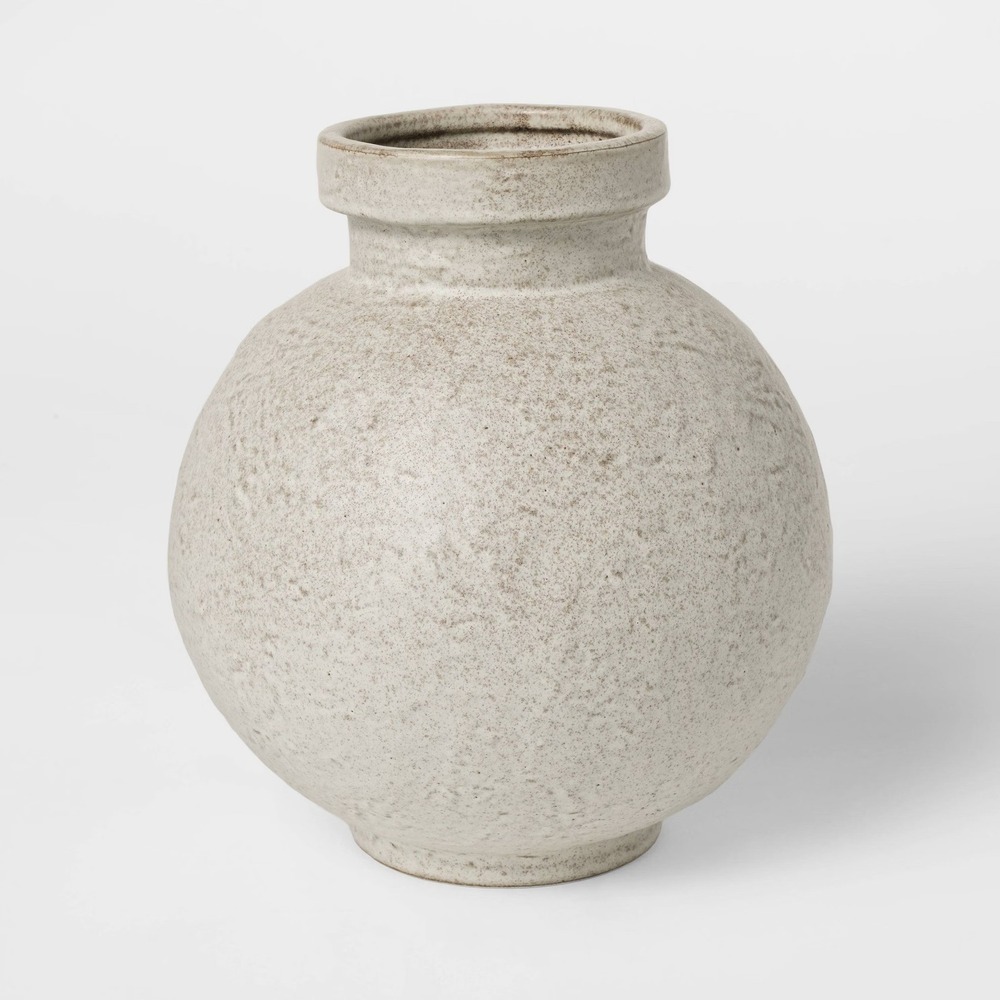 Round  Textured Ceramic Vase - Threshold Studio McGee,‎ Target